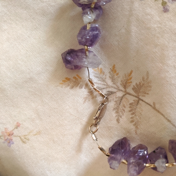 Antique Amethyst Stone necklace - Picture 6 of 6